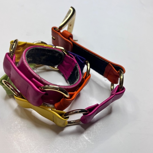 Sandy Duftler Designs Gold Link Multicolor Vintage Belt main image 4